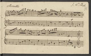 Minuet in C major by Johann Christian Bach