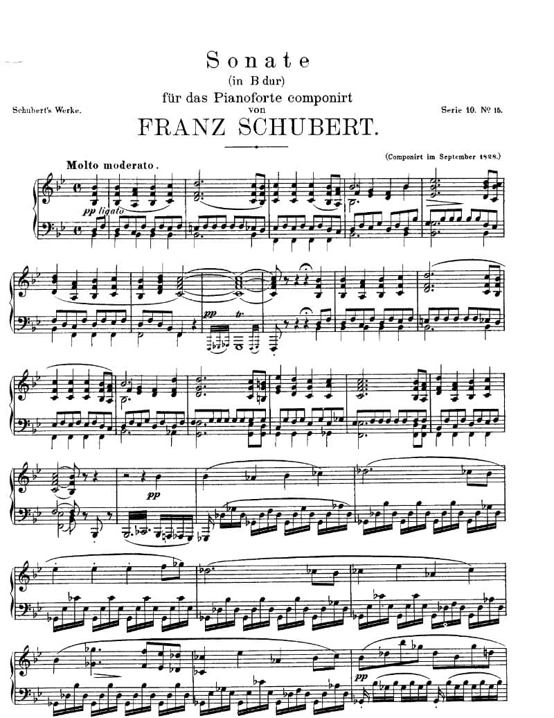 Preview of Piano Sonata in B-flat Major