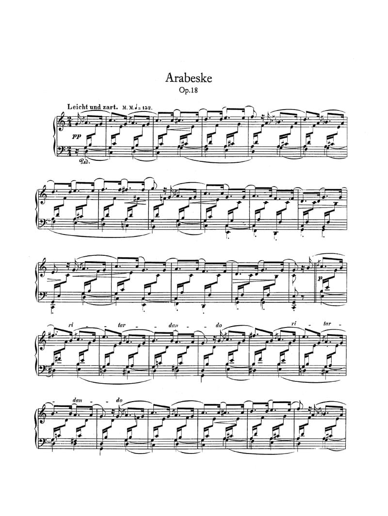 Preview of Arabeske in C Major