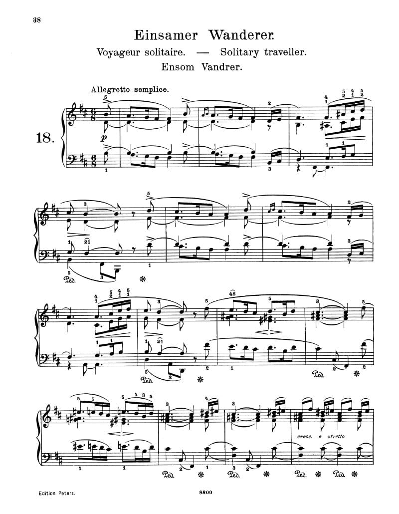 Preview of Lyric Pieces: Lonely Wanderer