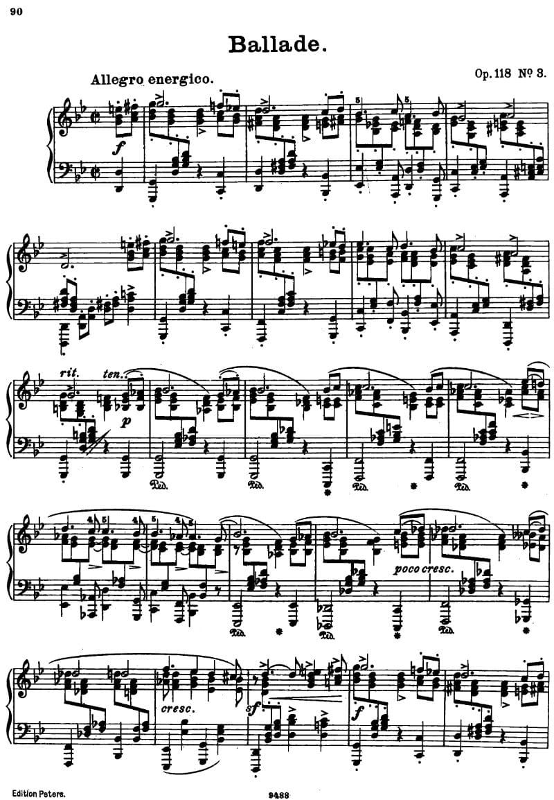 Preview of 6 Pieces: Ballade in G minor