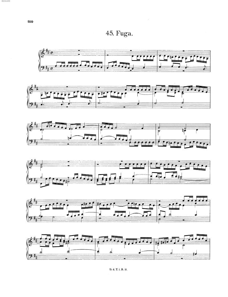 Preview of Fugue in D major