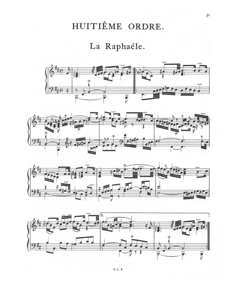 Preview of Pièces de clavecin, Ordre VIII