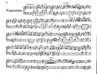 Andante con Variazioni in F Minor by Joseph Haydn