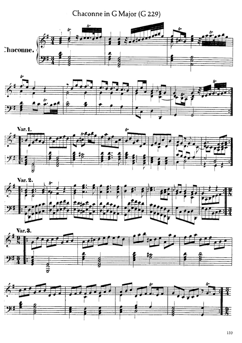 Preview of Chaconne in G Major