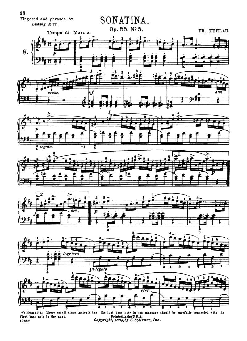 Preview of Sonatina in D major