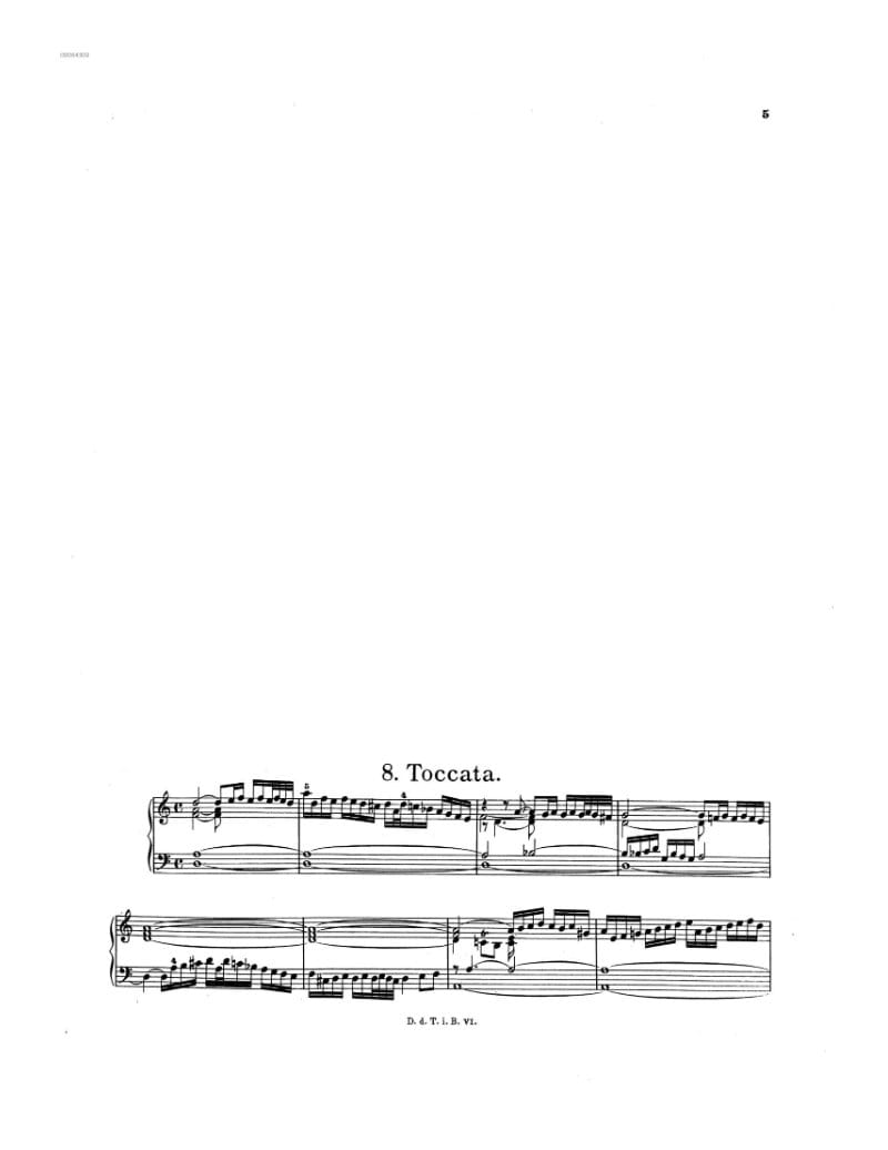 Preview of Toccata in D minor
