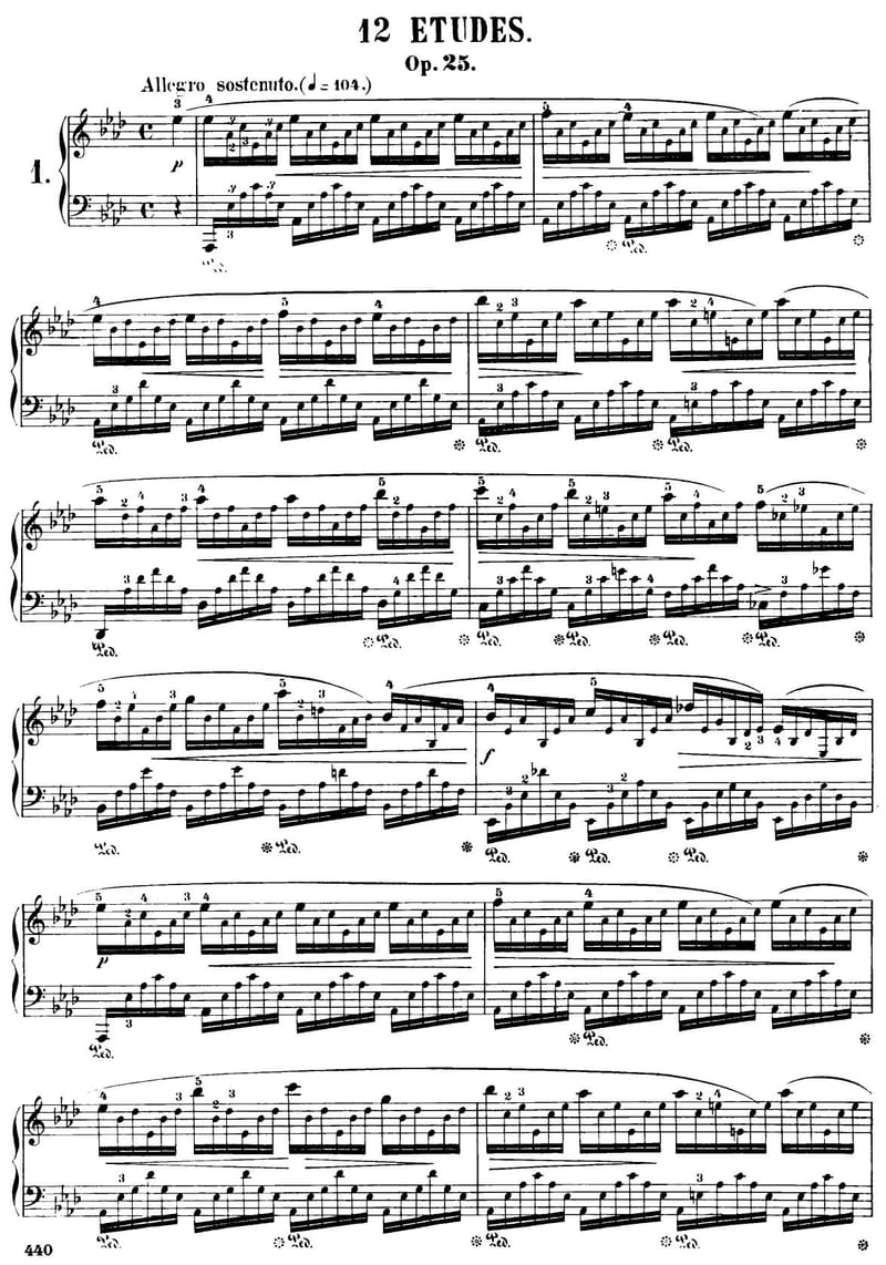 Preview of Étude in A-flat Major (Aeolian Harp)
