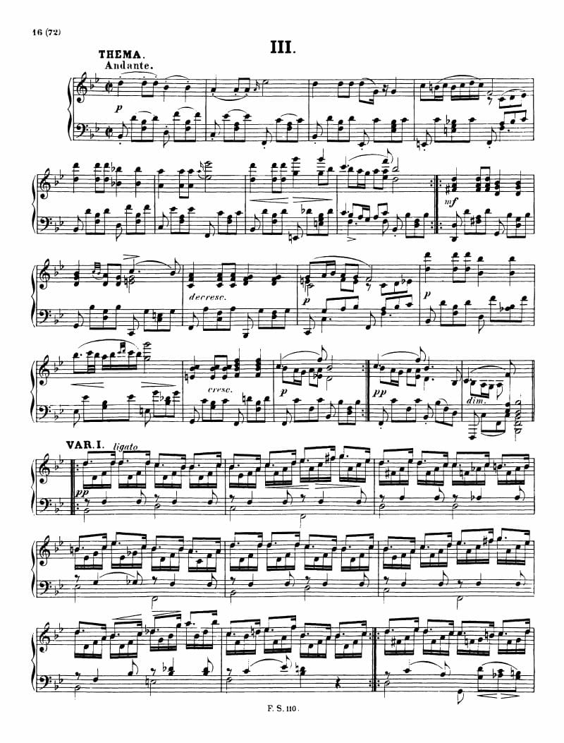 Preview of Impromptu No. 3 in B-flat major