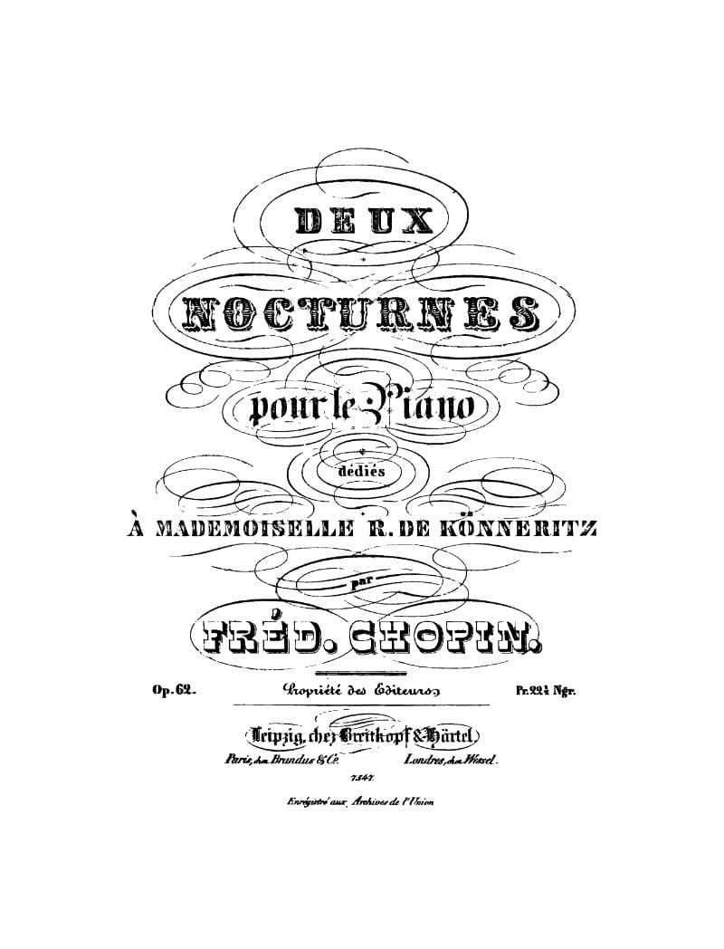Preview of Nocturne in B Major, Op. 62 No. 1