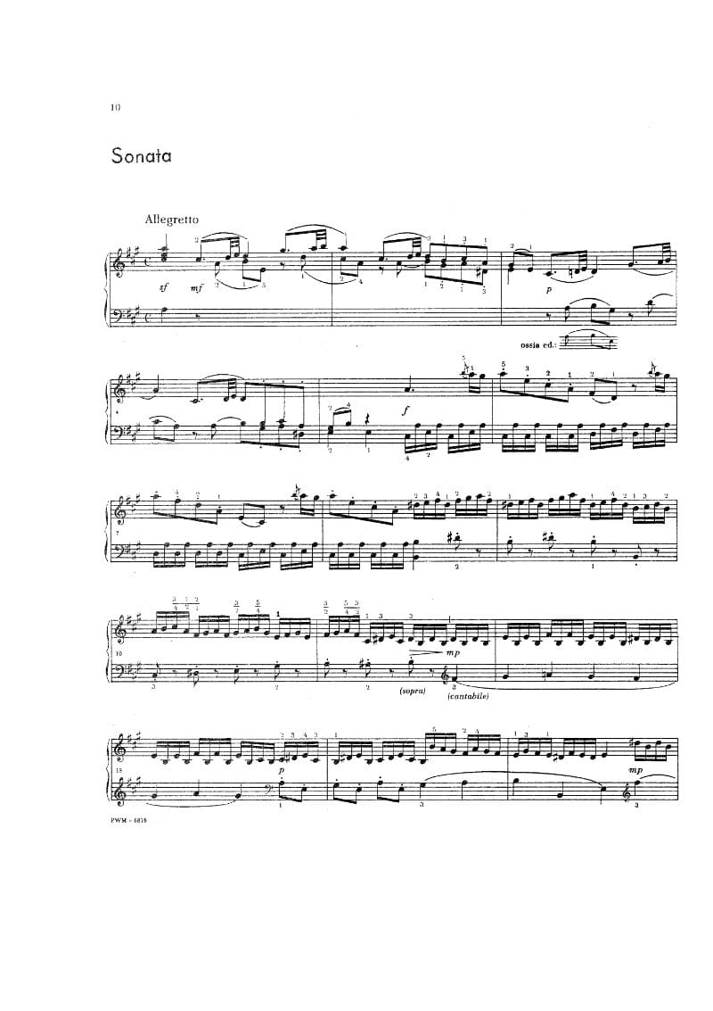 Preview of Keyboard Sonata in A Major