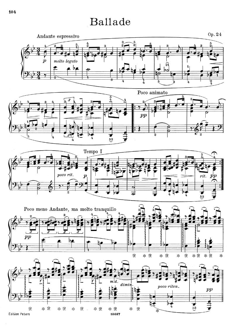 Preview of Ballade in G minor