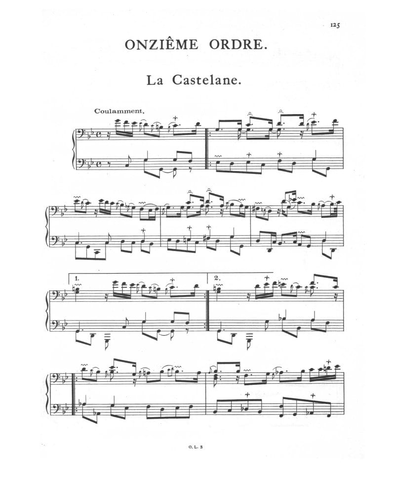 Preview of Pièces de clavecin, Ordre XI