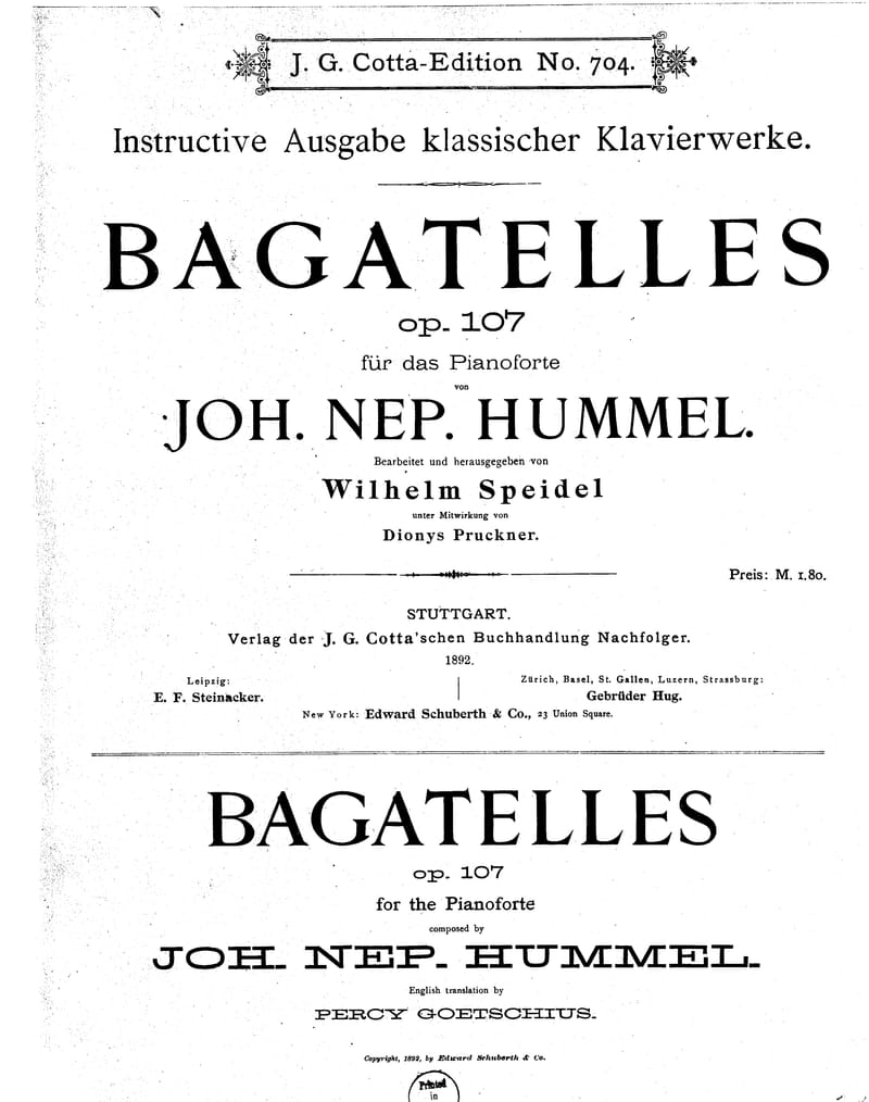 Preview of Bagatelle in F Major, Op. 107 No. 2