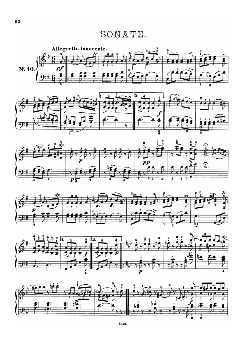 Preview of Keyboard Sonata in G major