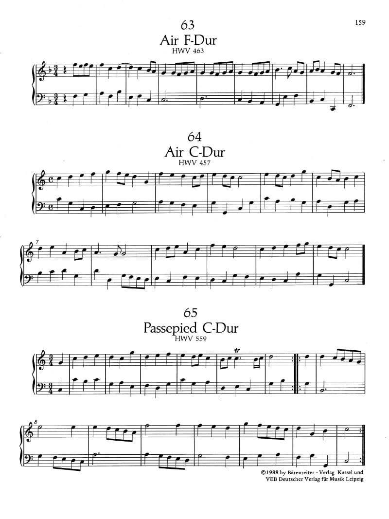 Preview of Air in C major, HWV 457