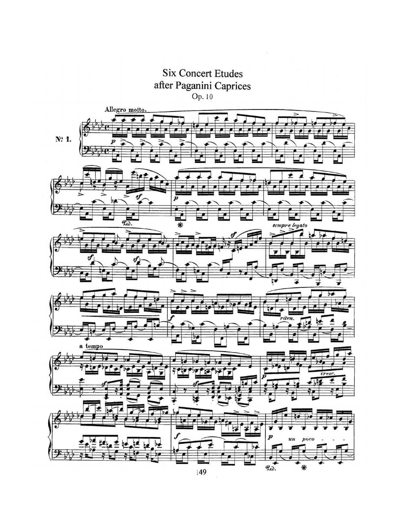 Preview of 6 Concert Etudes after Paganini Caprices