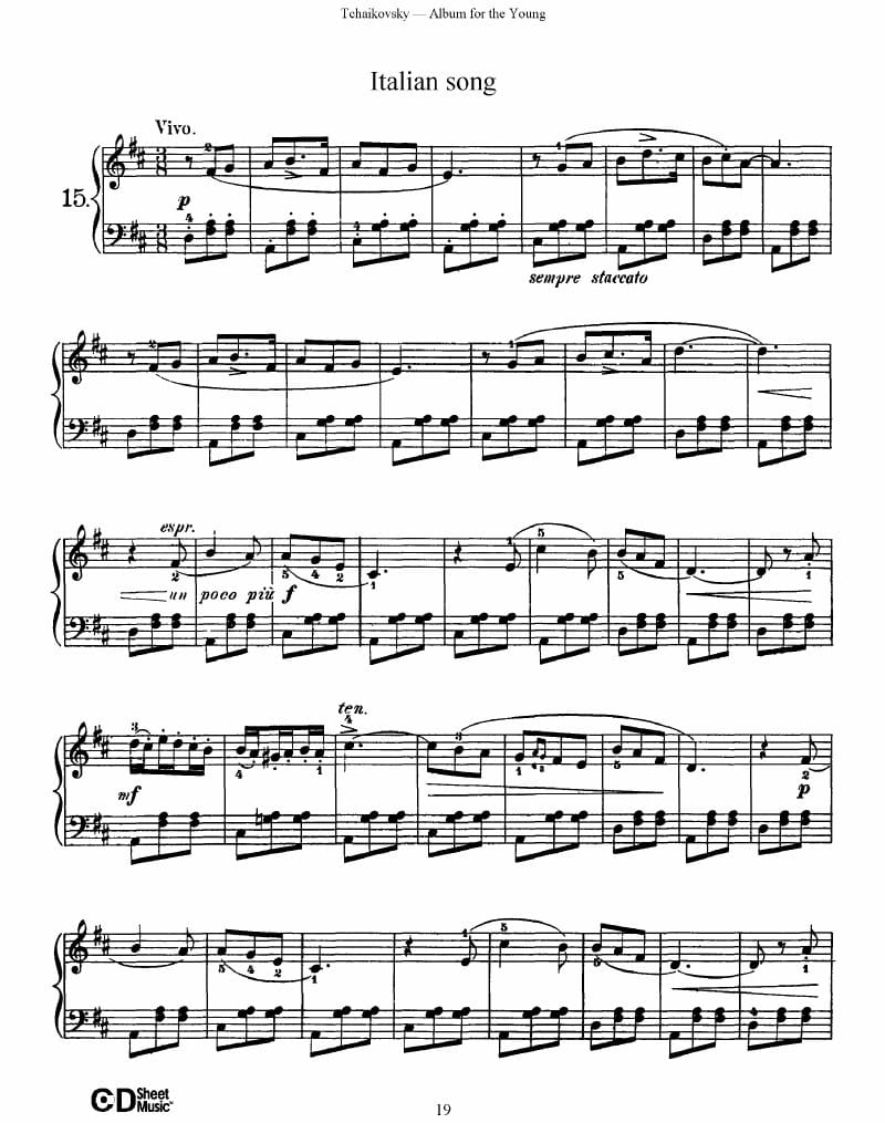 Preview of Album for the Young: Italian Song
