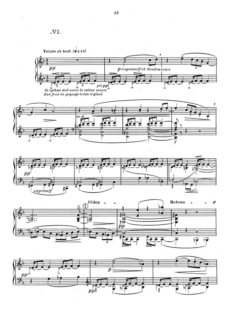 Preview of Préludes, Book 1: Des pas sur la neige