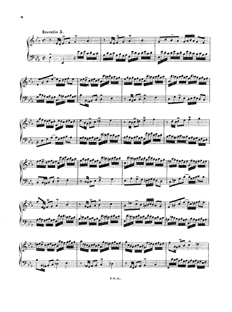 Preview of Invention No. 5 in E-flat Major