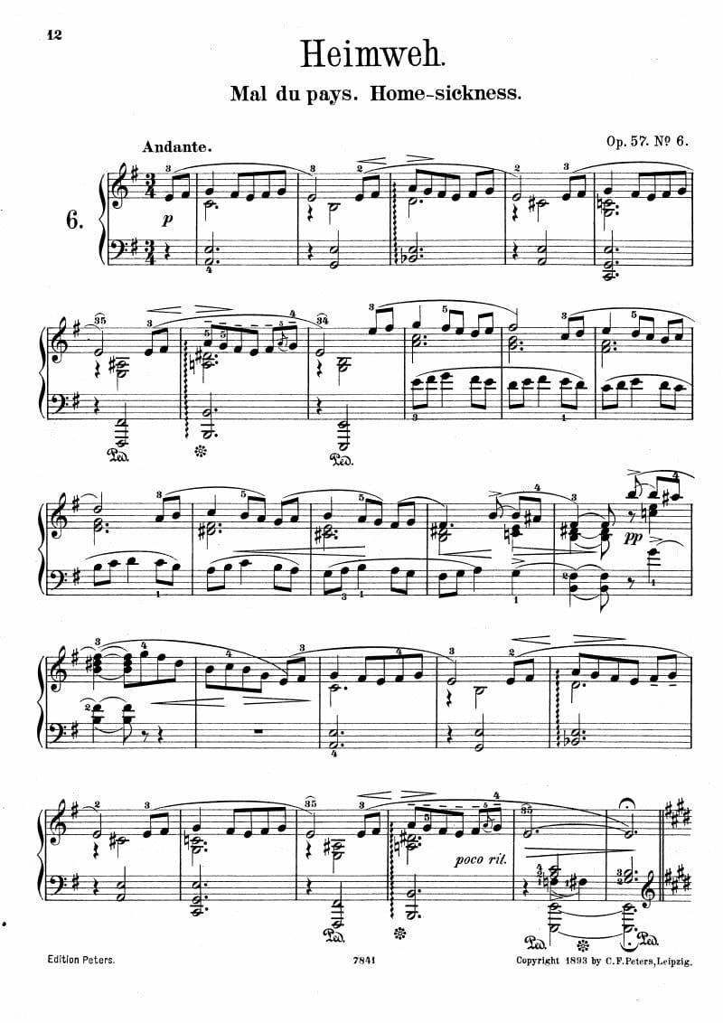 Preview of Lyric Pieces: Homesickness