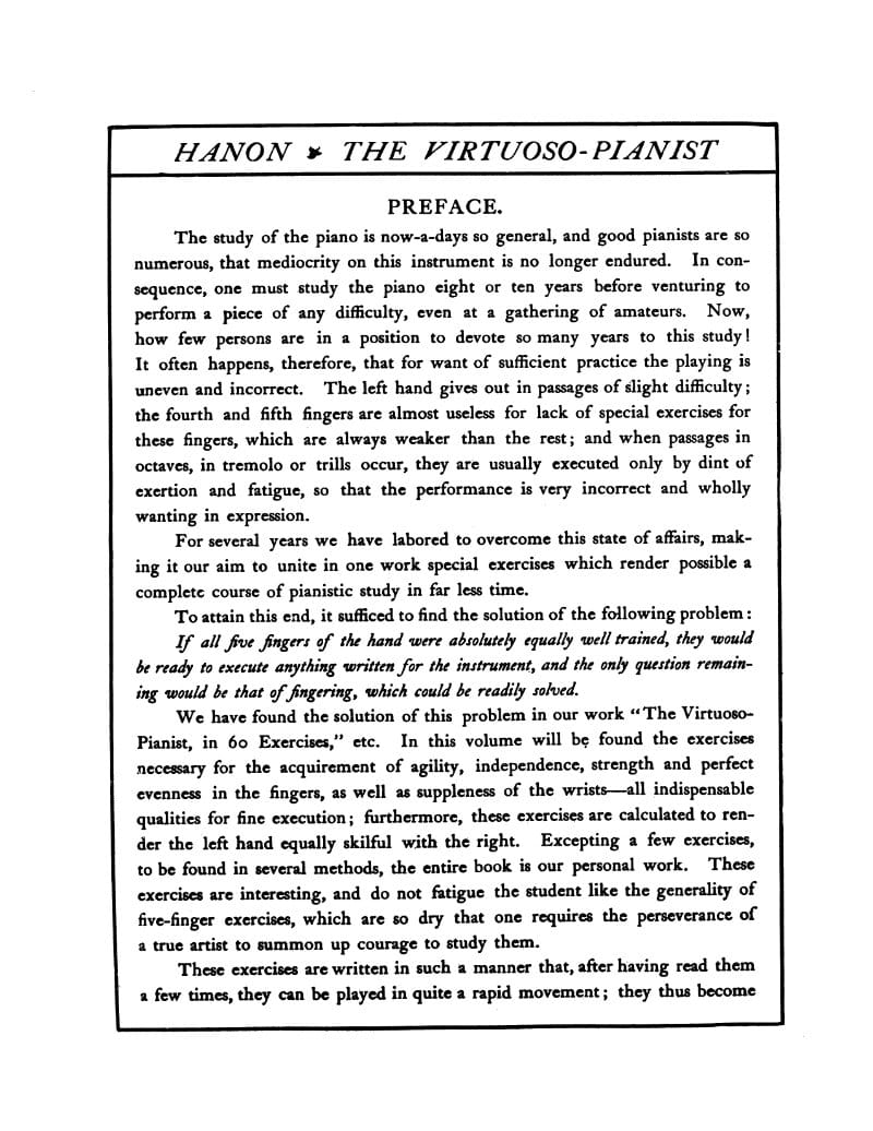 Preview of The Virtuoso Pianist in 60 Exercises