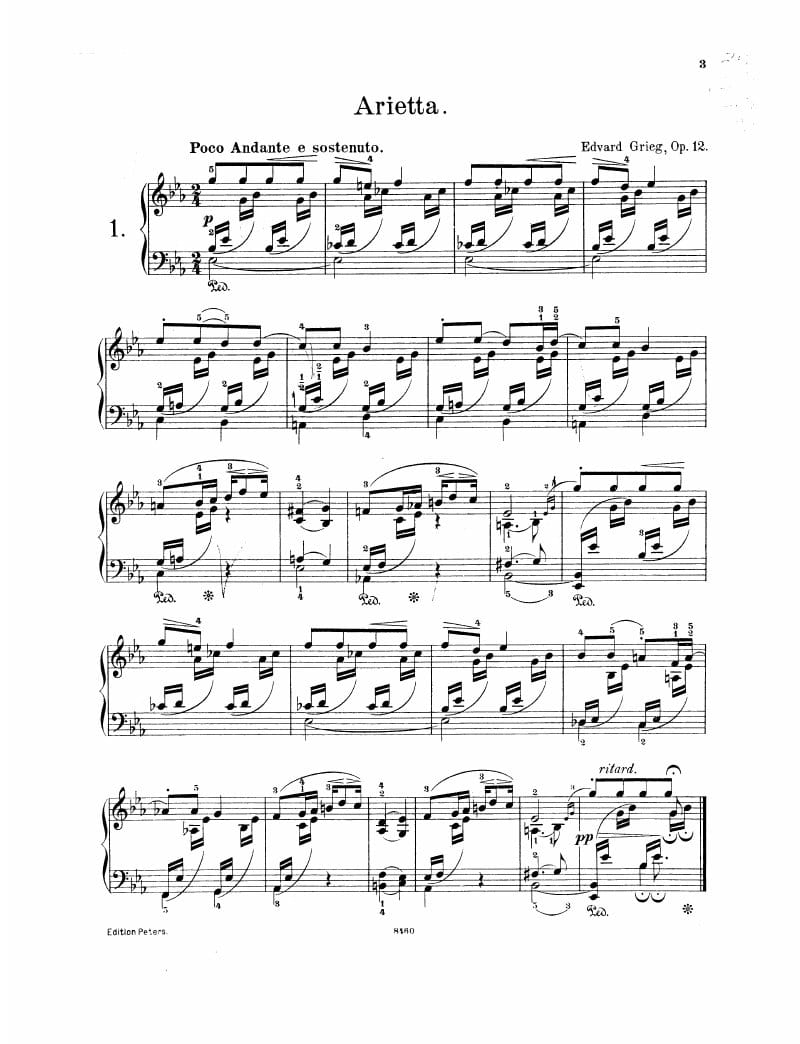 Preview of Lyric Pieces: Arietta
