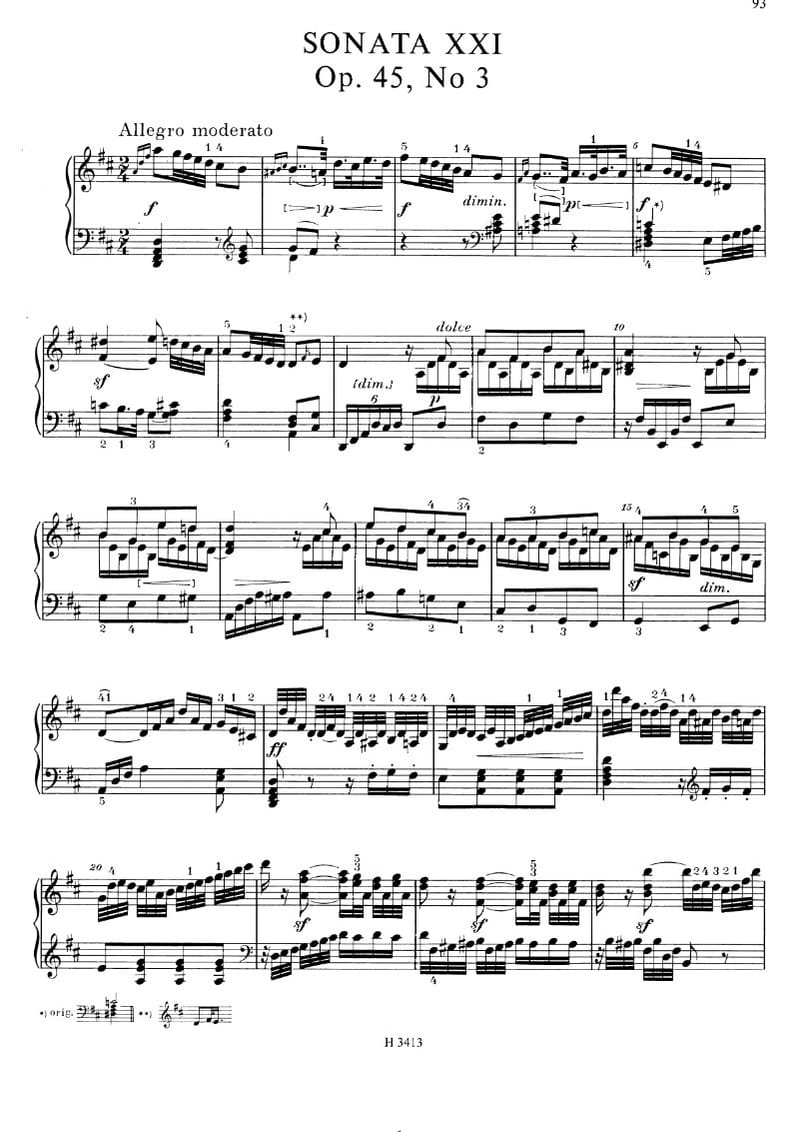 Preview of Piano Sonata No. 21 in D major