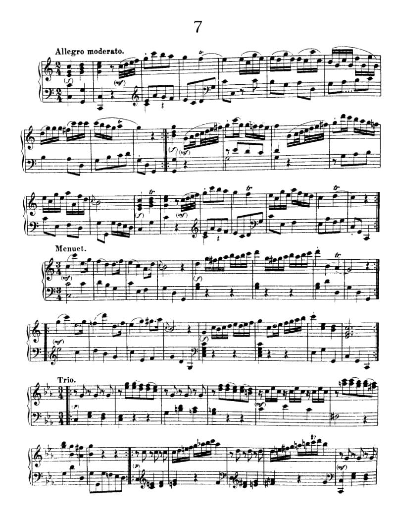 Preview of Keyboard Sonata in C major
