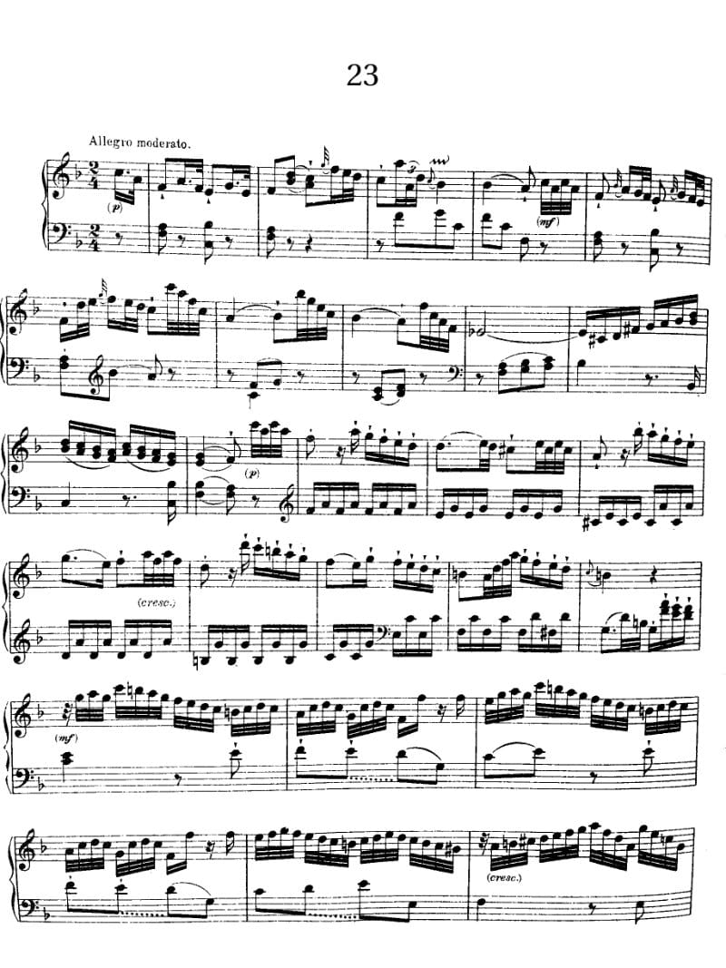 Preview of Keyboard Sonata in F major