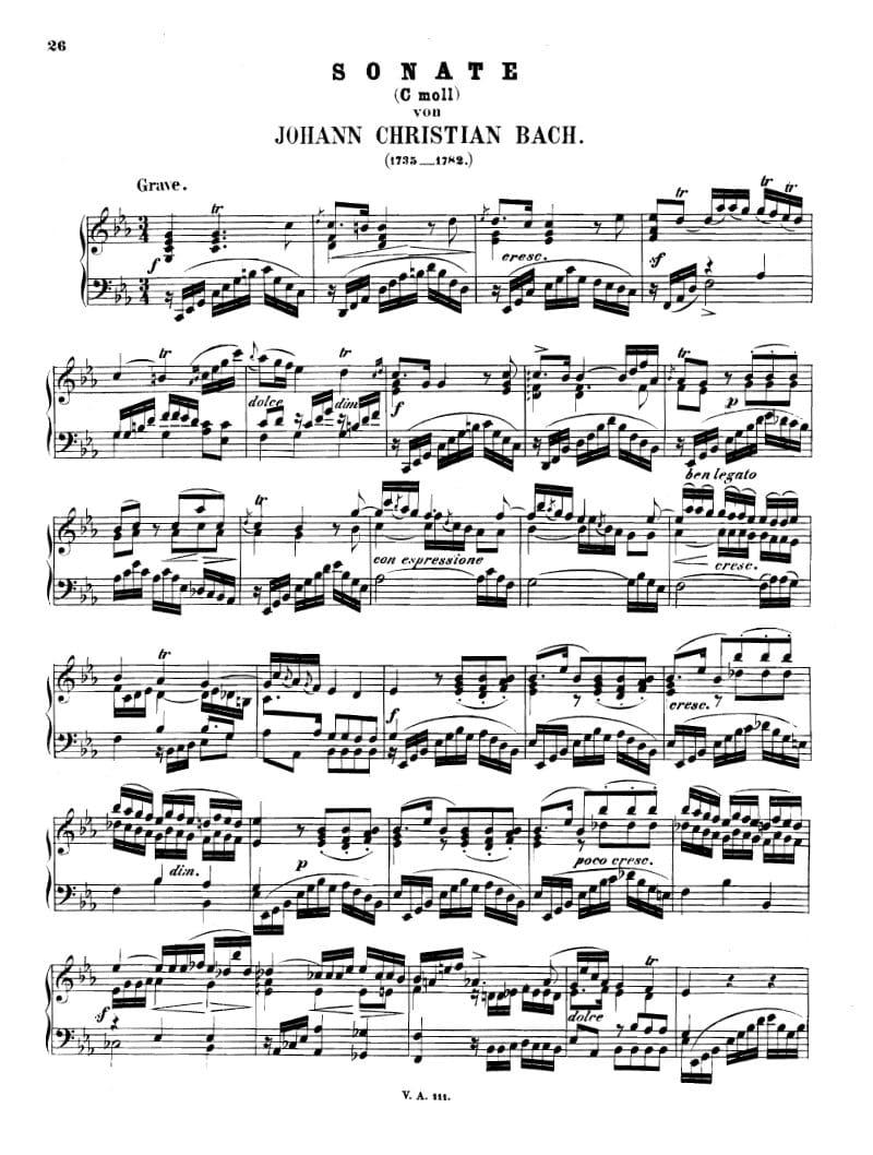 Preview of Keyboard Sonata in C minor