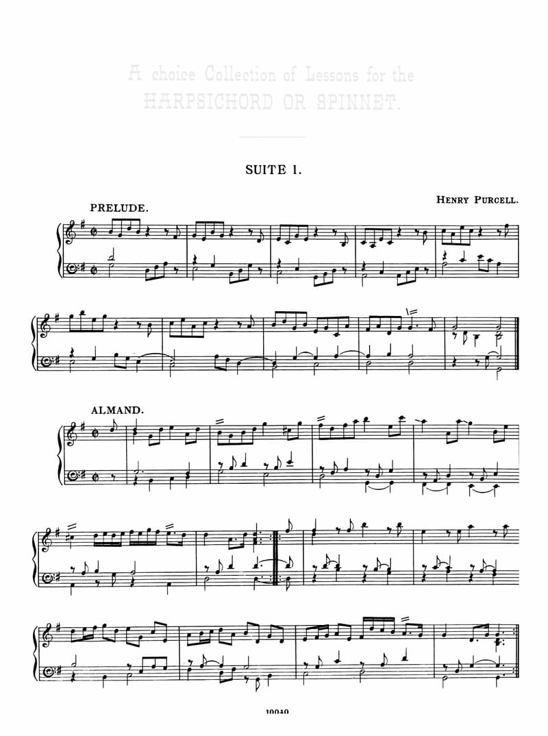 Preview of Suite in G major