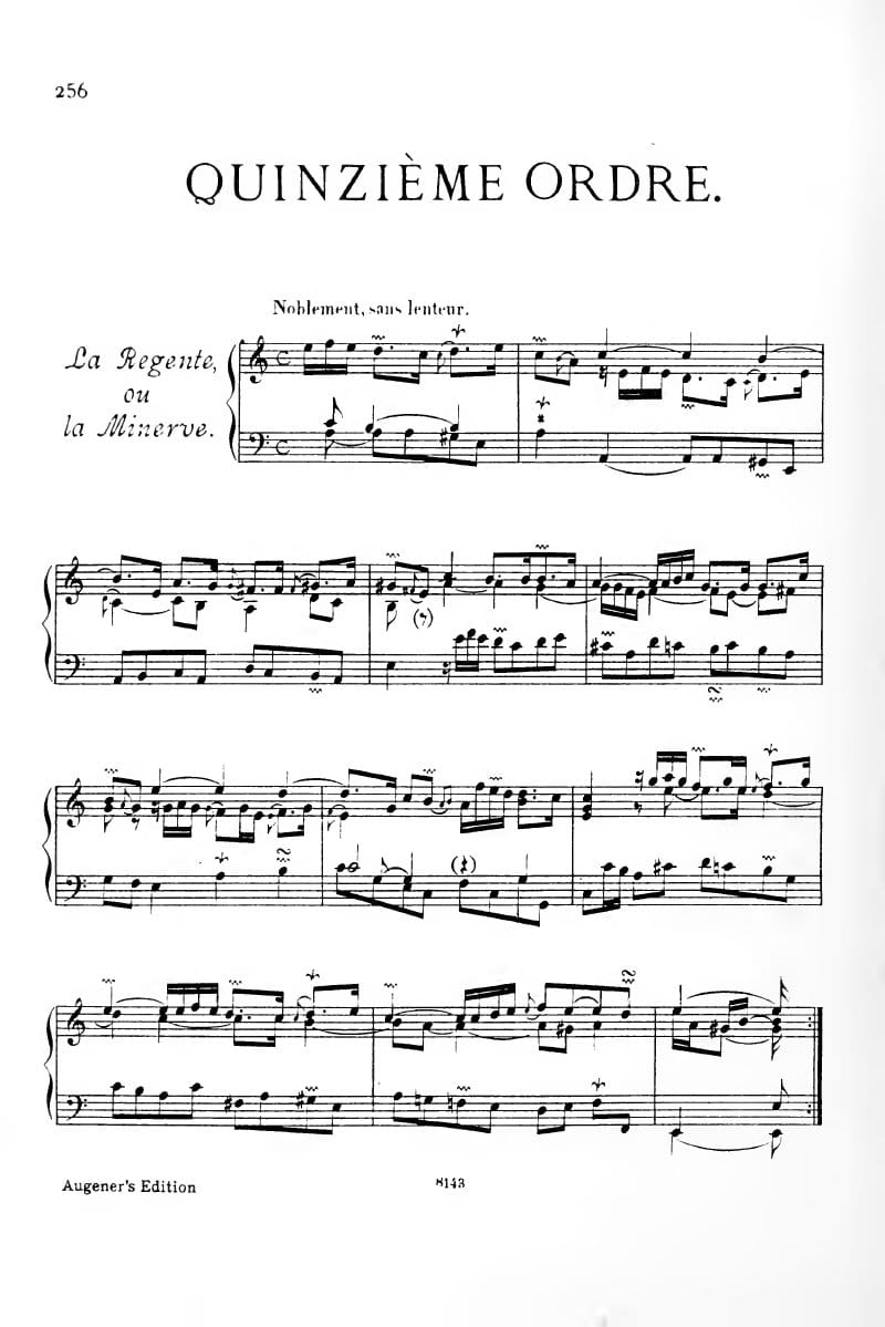 Preview of Pièces de clavecin, Ordre XV