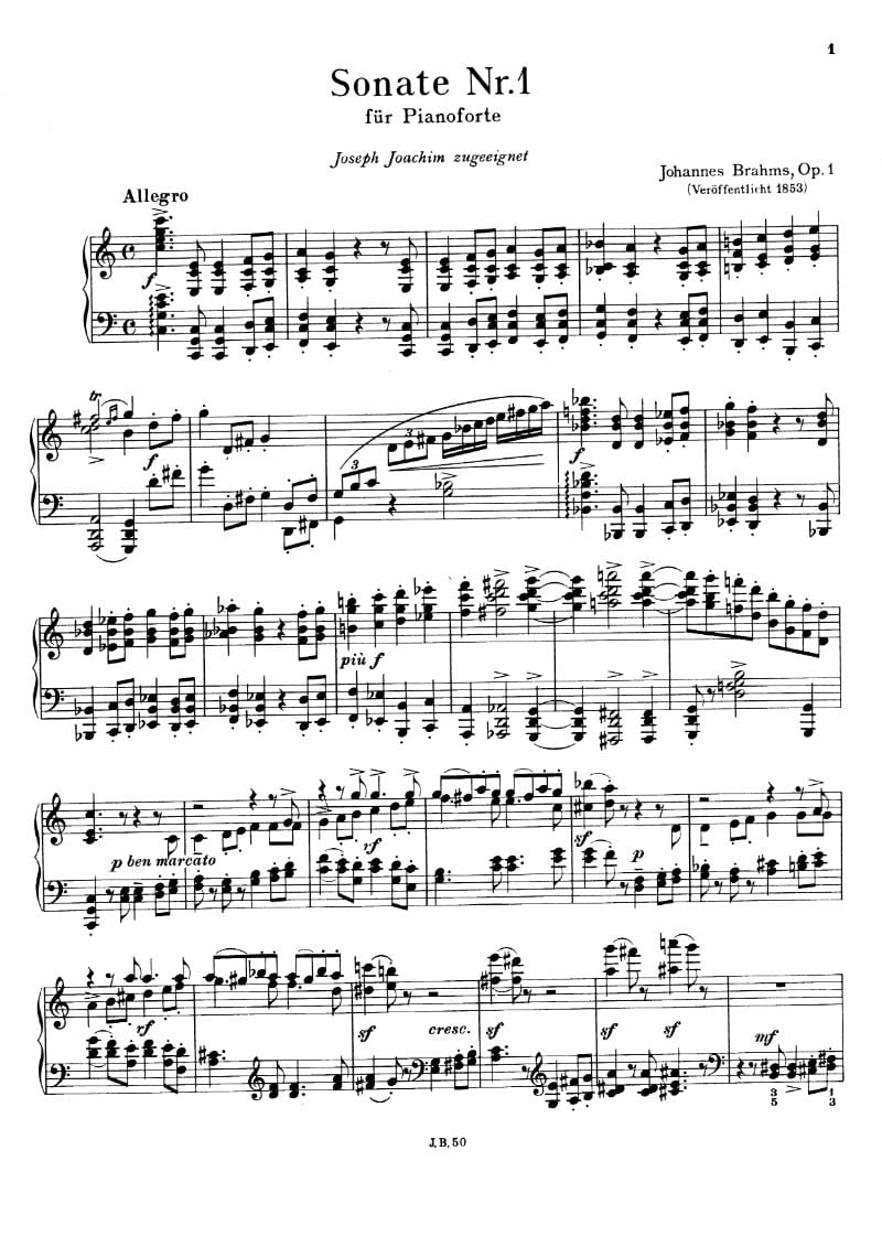 Preview of Piano Sonata No. 1 in C major