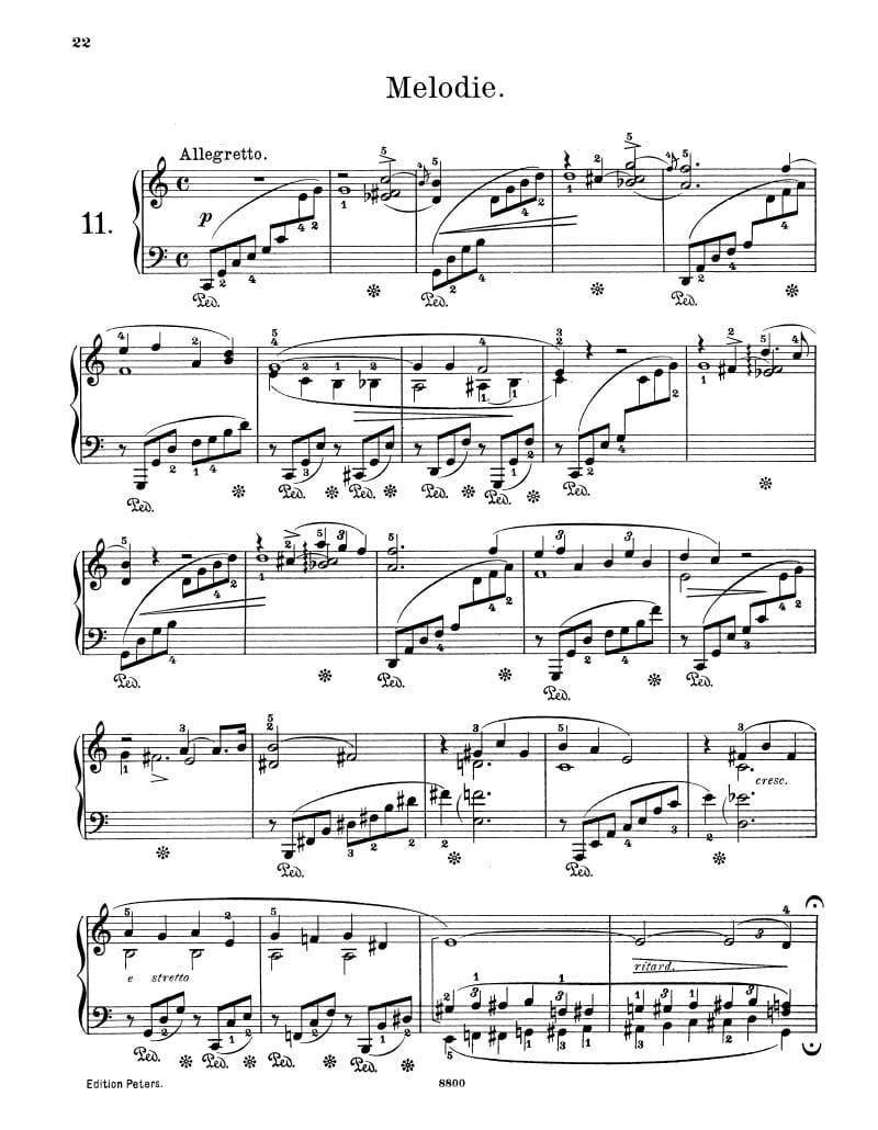 Preview of Lyric Pieces: Melody