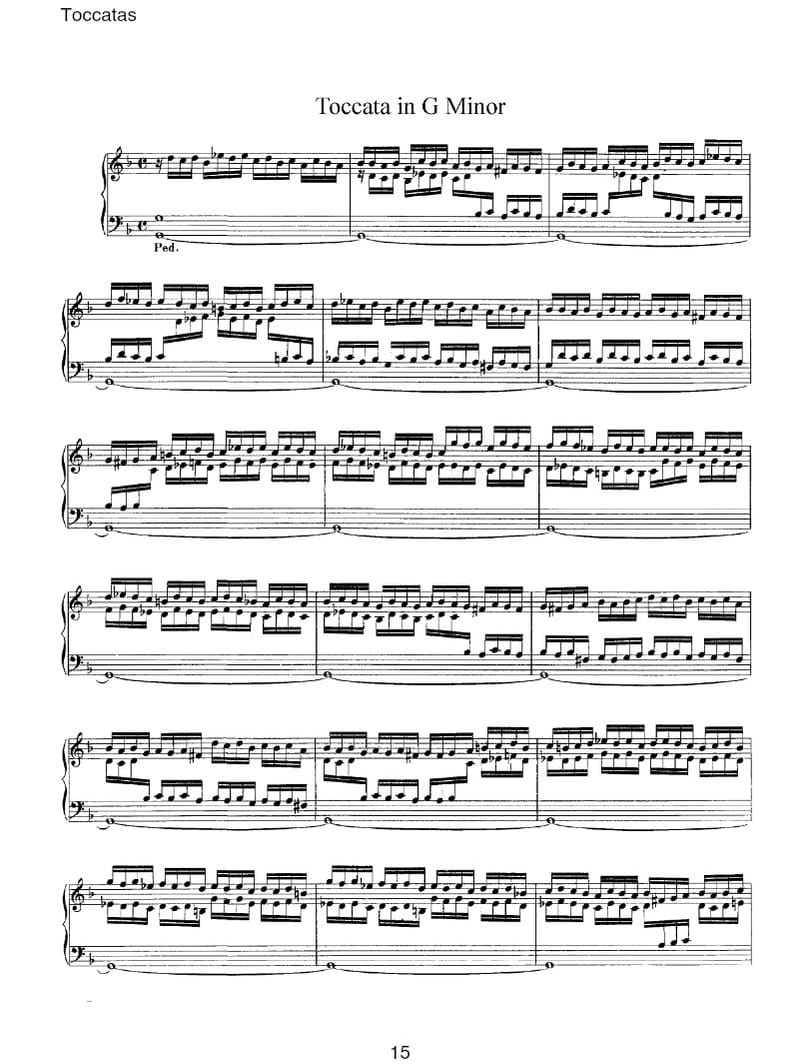 Preview of Toccata in G minor