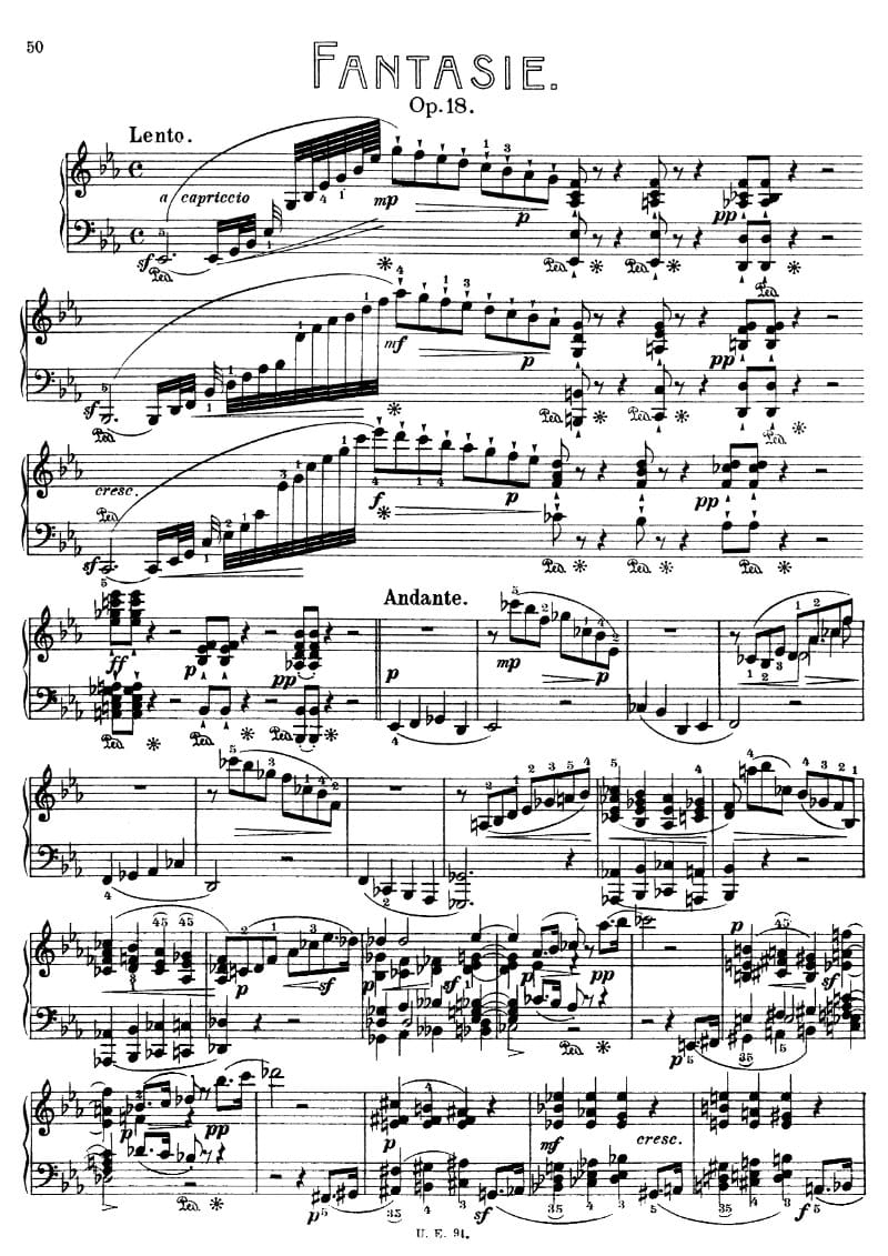 Preview of Fantaisie in E-flat Major