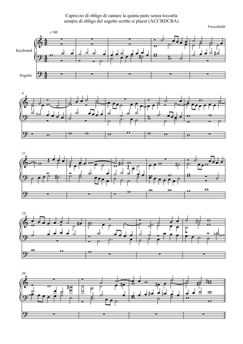 Preview of Capriccio di obligo di cantare la quinta parte