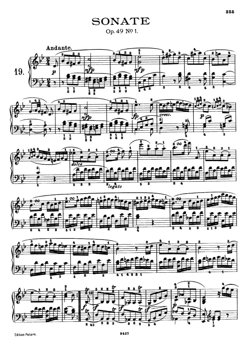 Preview of Sonata No. 19 in G minor