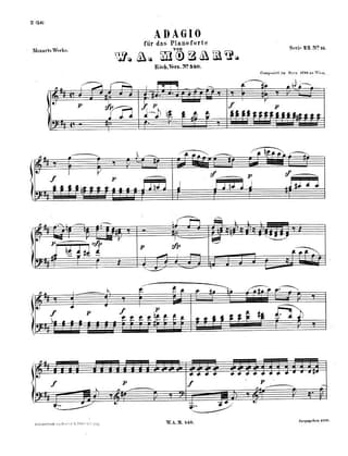 Adagio in B Minor by Wolfgang Amadeus Mozart