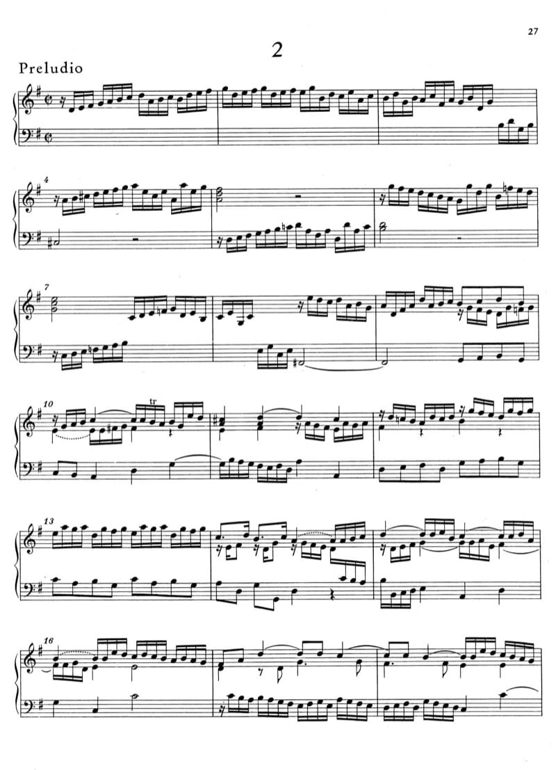 Preview of Partita in G Major, HWV 450