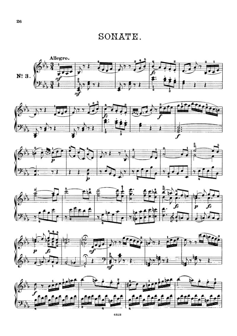 Preview of Keyboard Sonata in E-flat major