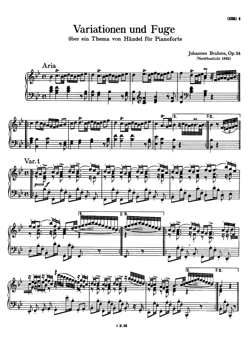 Preview of Variations and Fugue on a Theme by Handel, Op. 24
