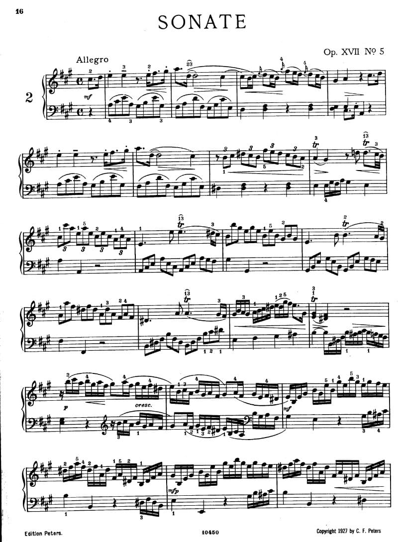 Preview of Keyboard Sonata in A major