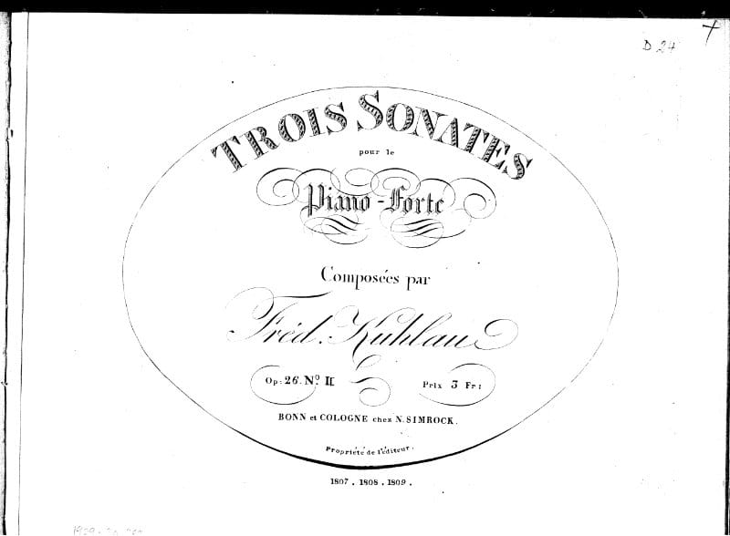 Preview of Sonata in C major, Op. 26 No. 2