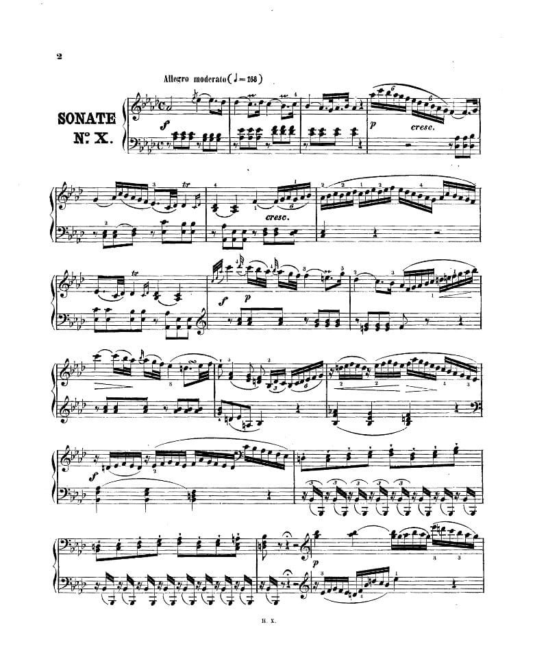 Preview of Keyboard Sonata in A-flat major, Hob.XVI:46