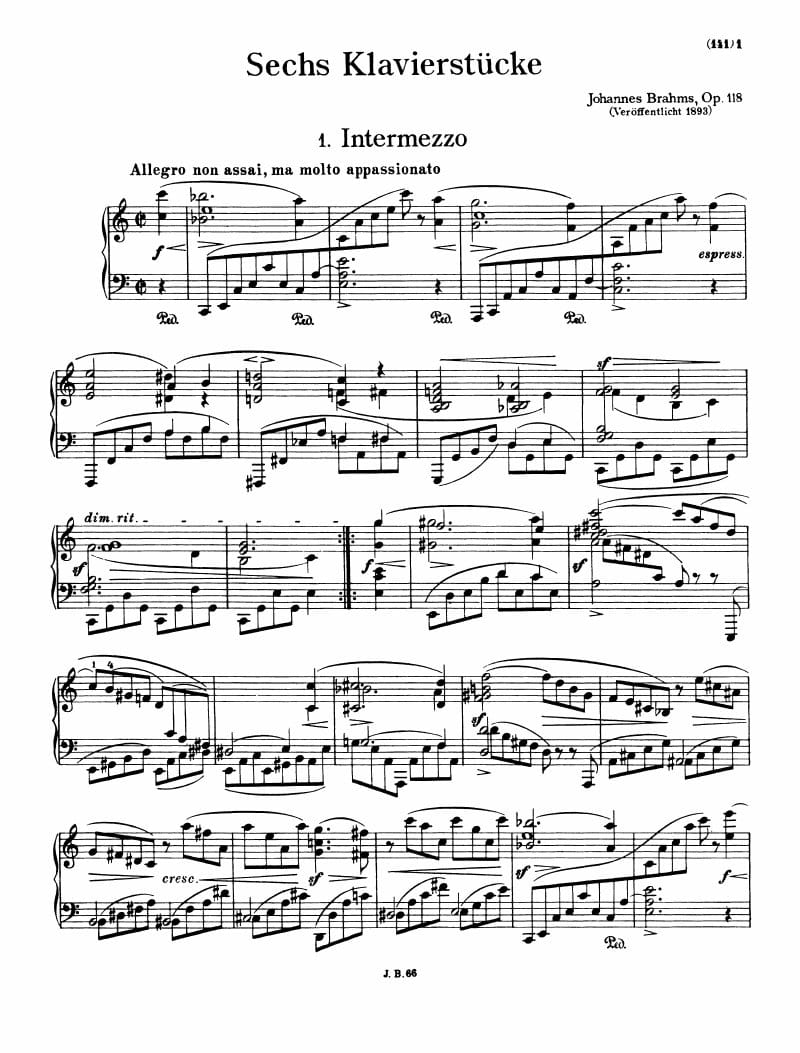 Preview of Intermezzo in A Minor