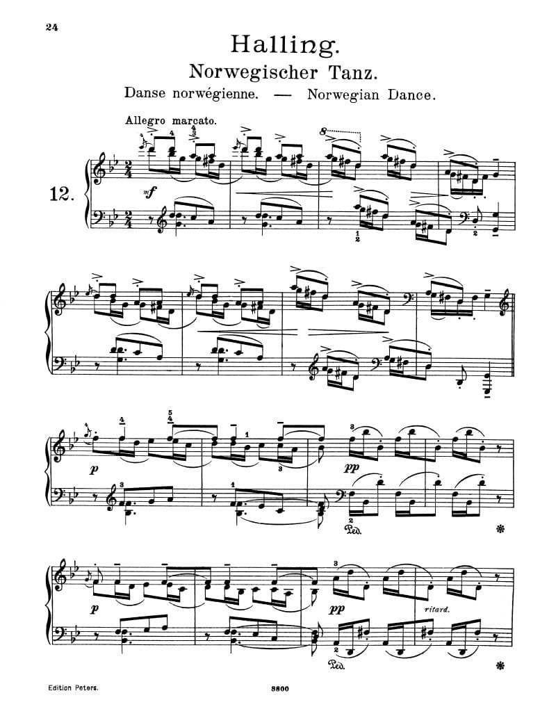 Preview of Lyric Pieces: Halling