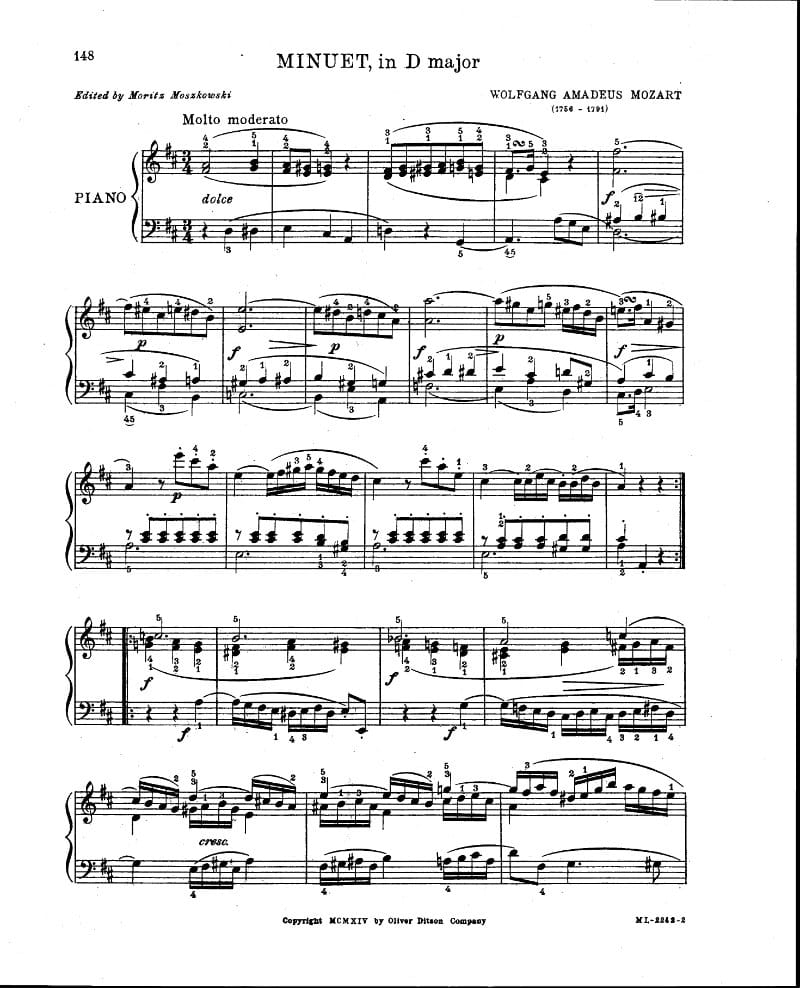 Preview of Minuet in D Major
