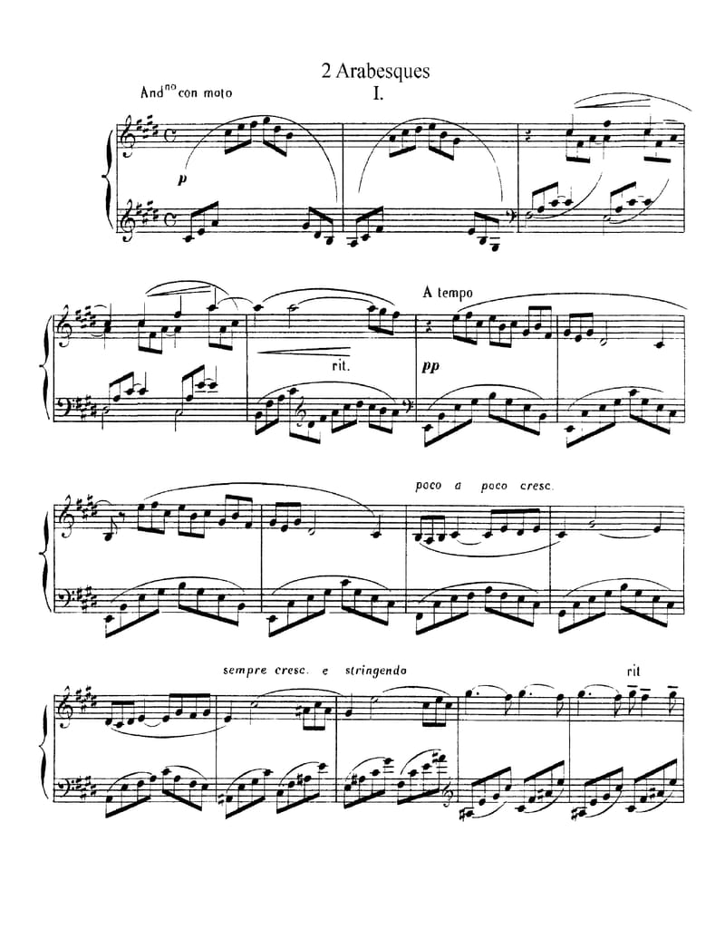 Preview of Arabesque No. 1
